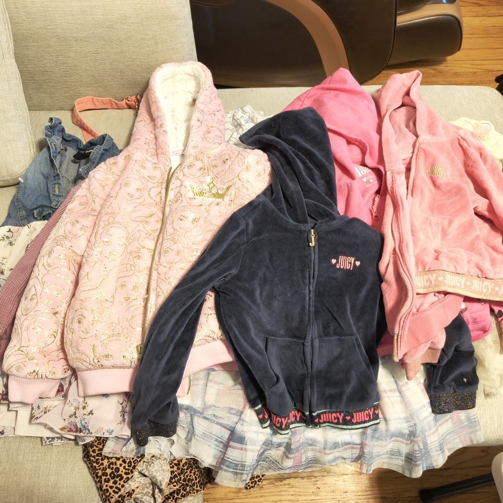 Bundle 13 Items Multiples Girls Kids Jackets Princess Dress Juicy Size XS 4T & 5